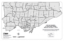 City of Toronto Addresses Lists: Ward 1 - 47 Data